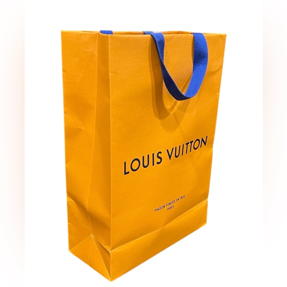 LV Vibrant Orange Bag with Blue Handles - Picture 13 of 13